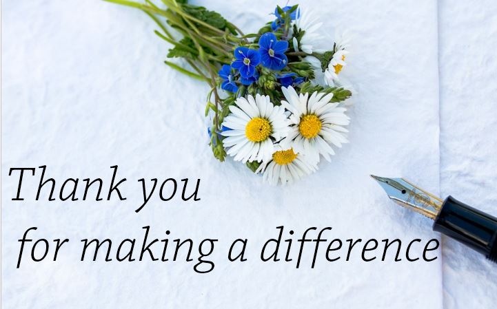 thank you for being the difference